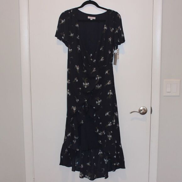 NWT Chelsea 28 Navy Nights Forget me Not Floral Dress Women Size Small - Picture 5 of 16